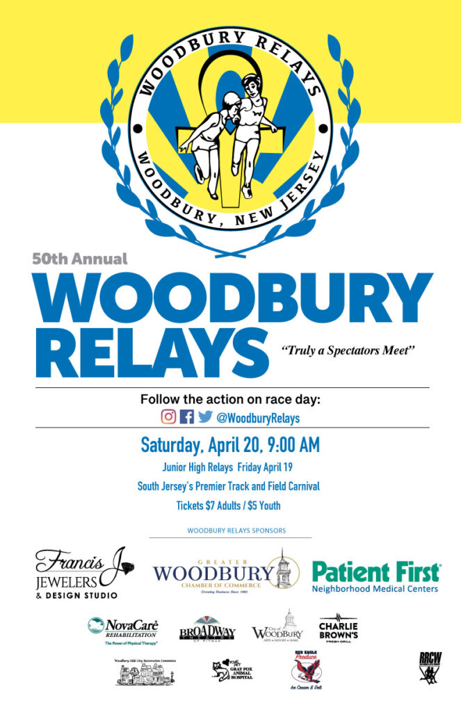 50th Annual Woodbury Relays Poster